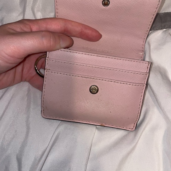 Michael Kors Blush Pink Card Wallet - Picture 3 of 4